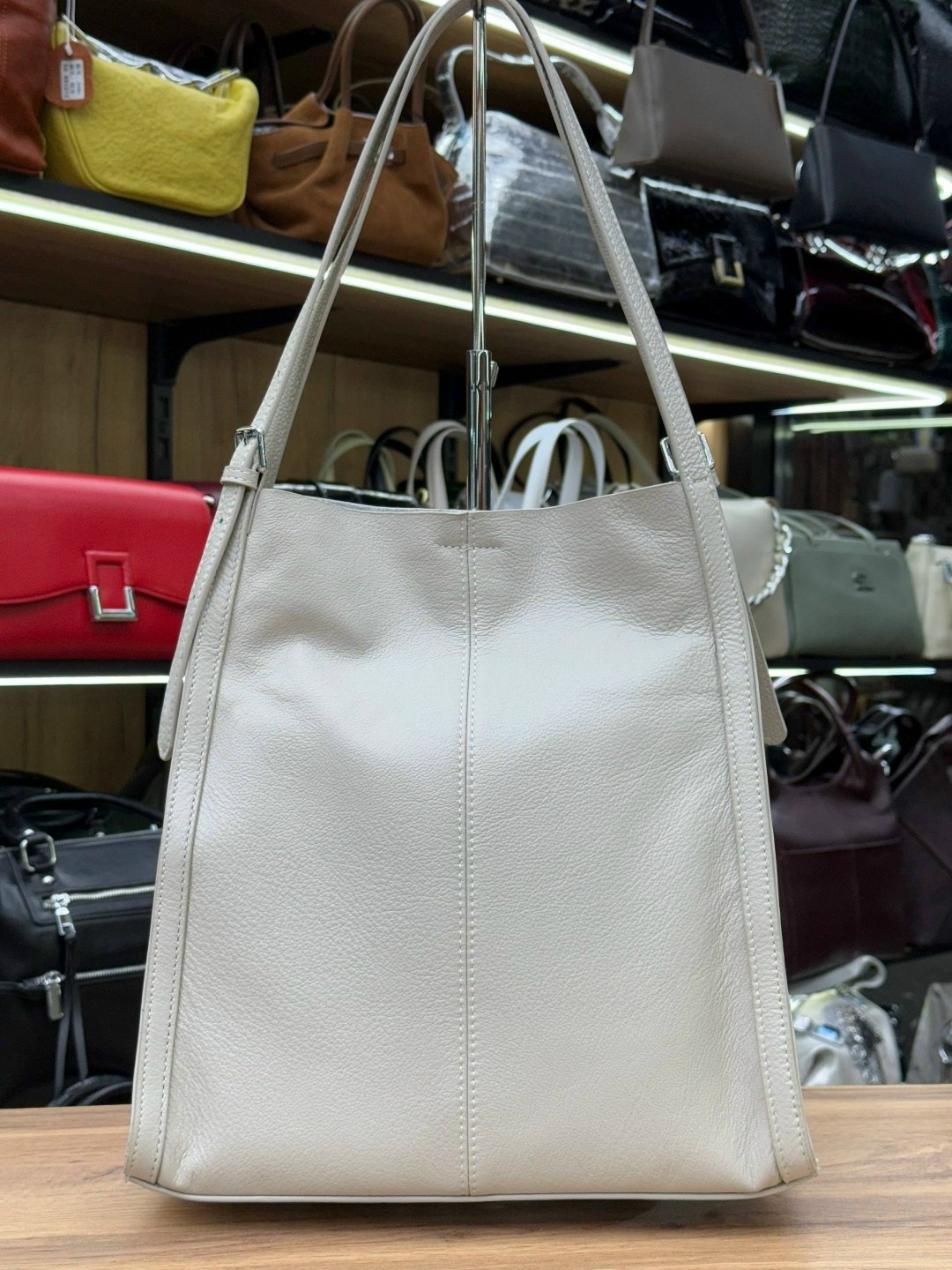 женская сумка,сумка,женская сумка шоппер,сумка кожаная,серая сумка