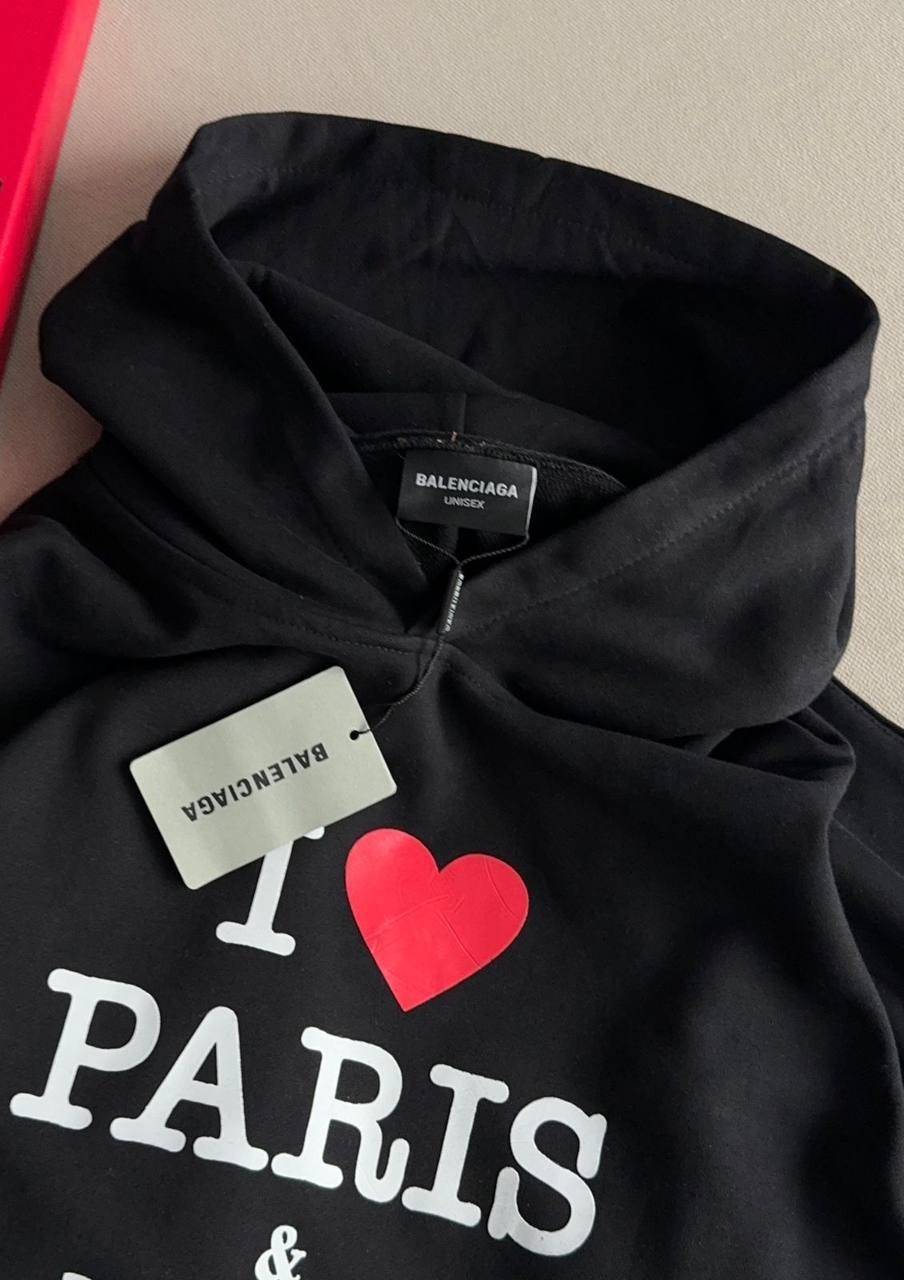 худи balenciaga paris,толстовки оверсайз,свитшот и толстовка,толстовка,толстовки худи
