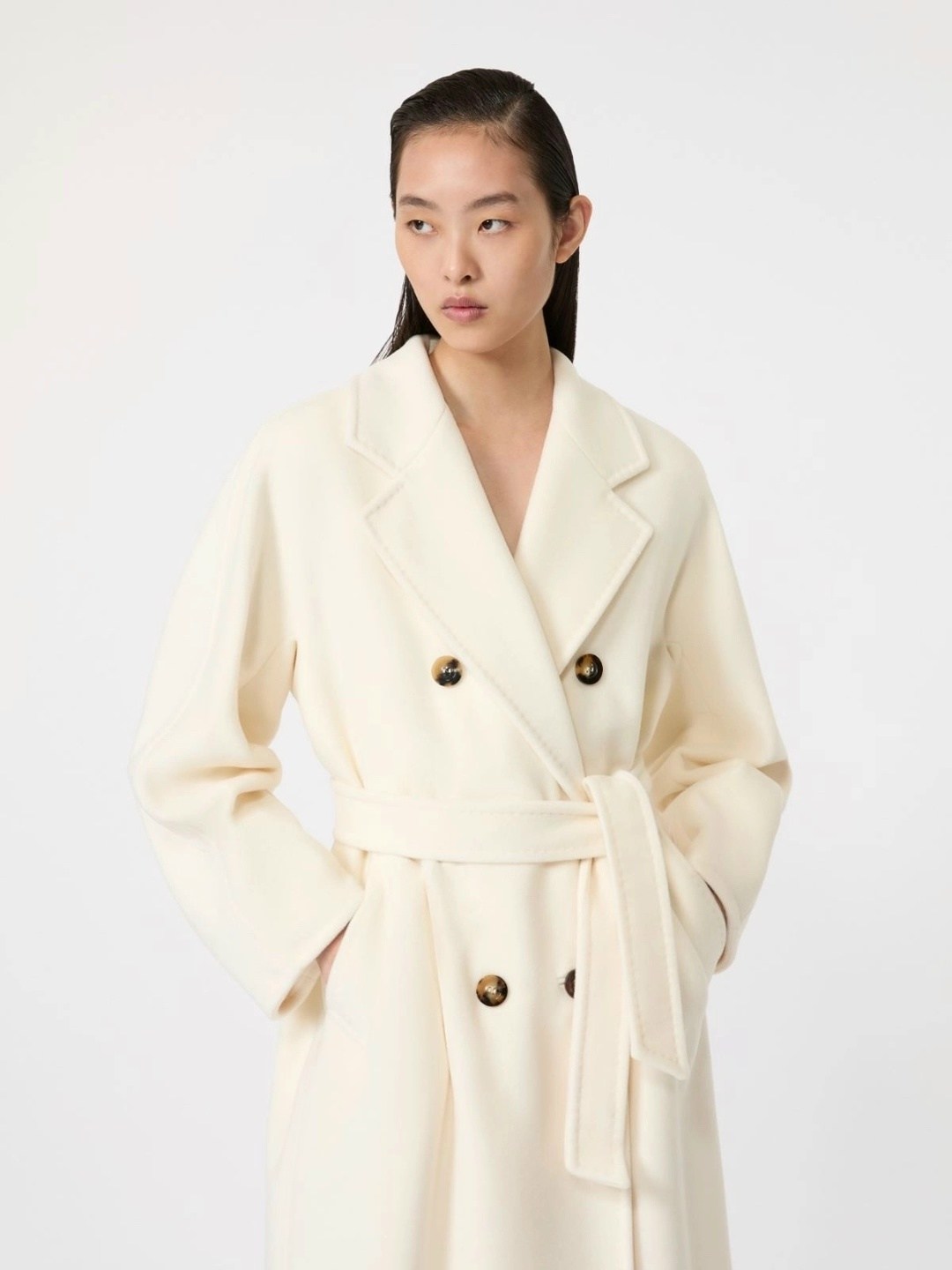 пальто молочного цвета,шерстяное пальто,женское пальто,пальто,пальто-тренч 12storeez