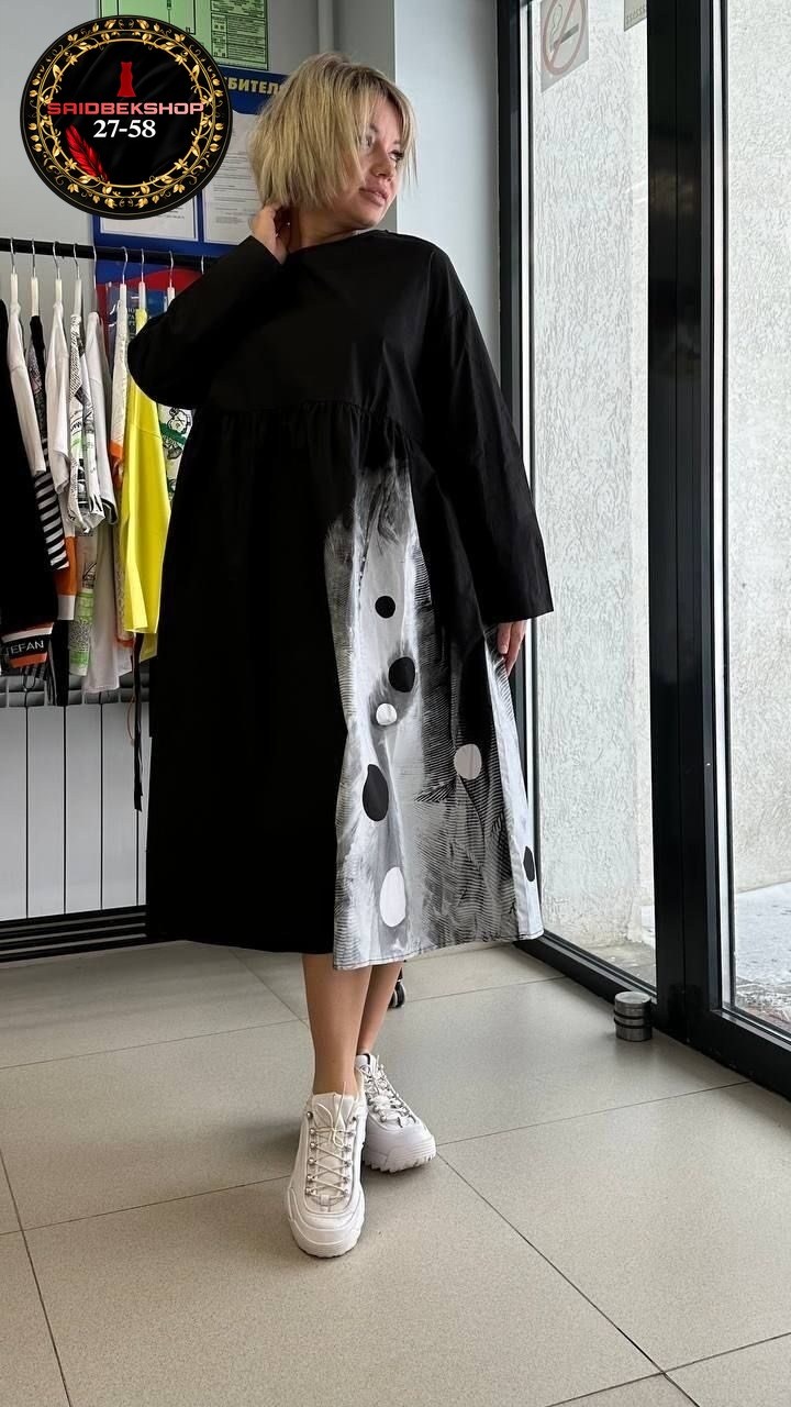 стильное платье свободного кроя,свободное платье,платье туника,женское платье,платье большие размеры