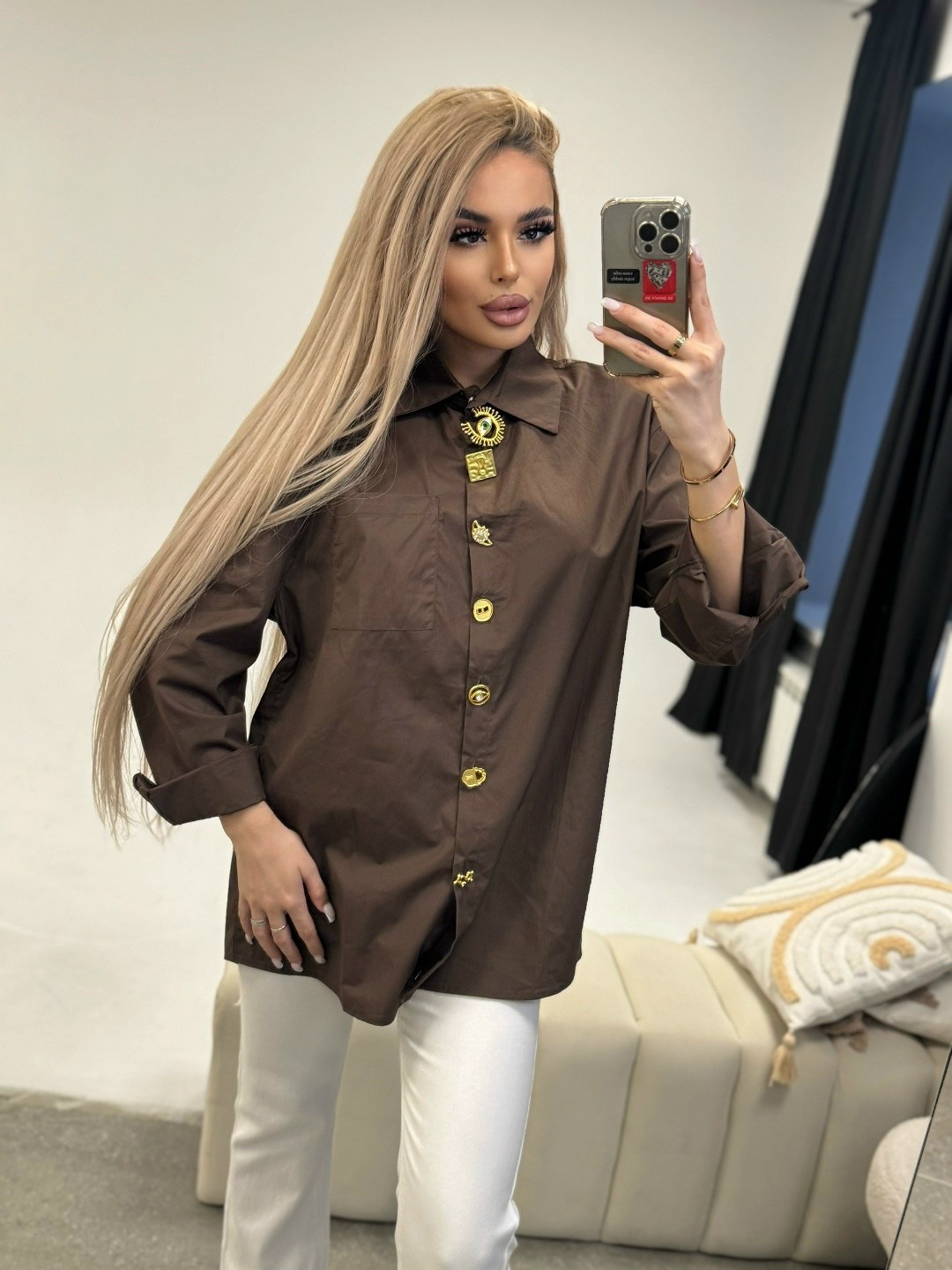 рубашка хлопковая шоколадного оттенка,рубашка шоколадного цвета,рубашка блузка,шоколадная рубашка женская,женская блузка