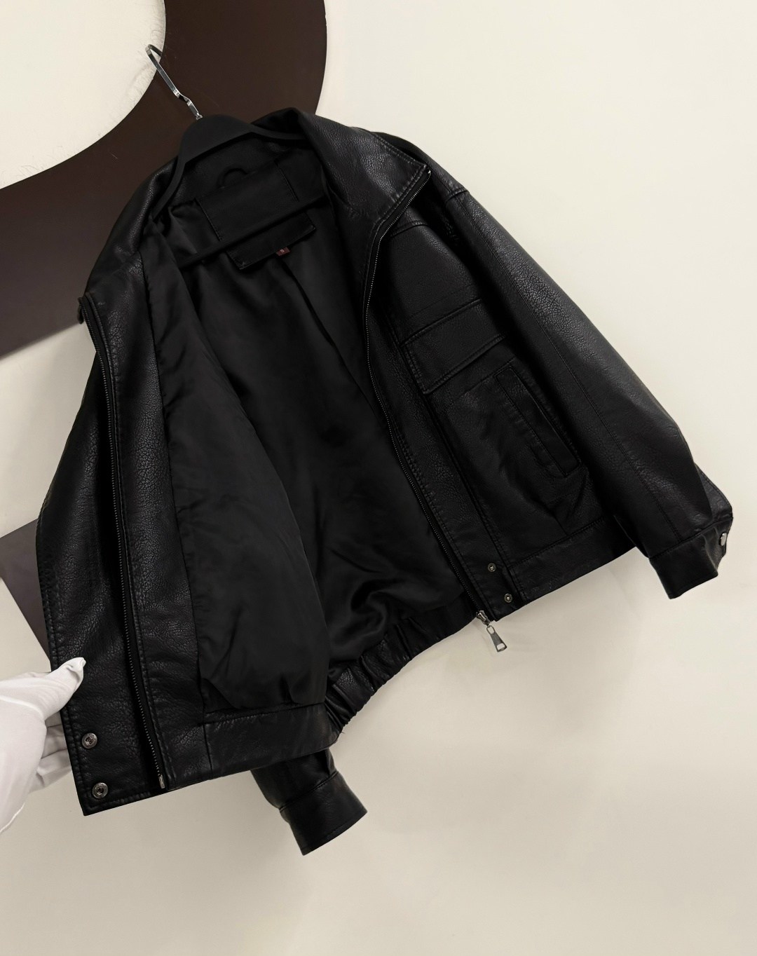 куртки из искусственной кожи женские,женская кожаная куртка,кожаная куртка,кожаная куртка женская оверсайз,куртка косуха h&f b женская оверсайз арт: 28918766