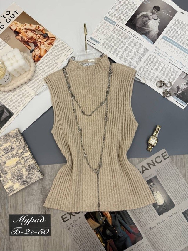 топ женский,водолазка с жилеткой,водолазка безрукавка,топ вязаный,водолазка