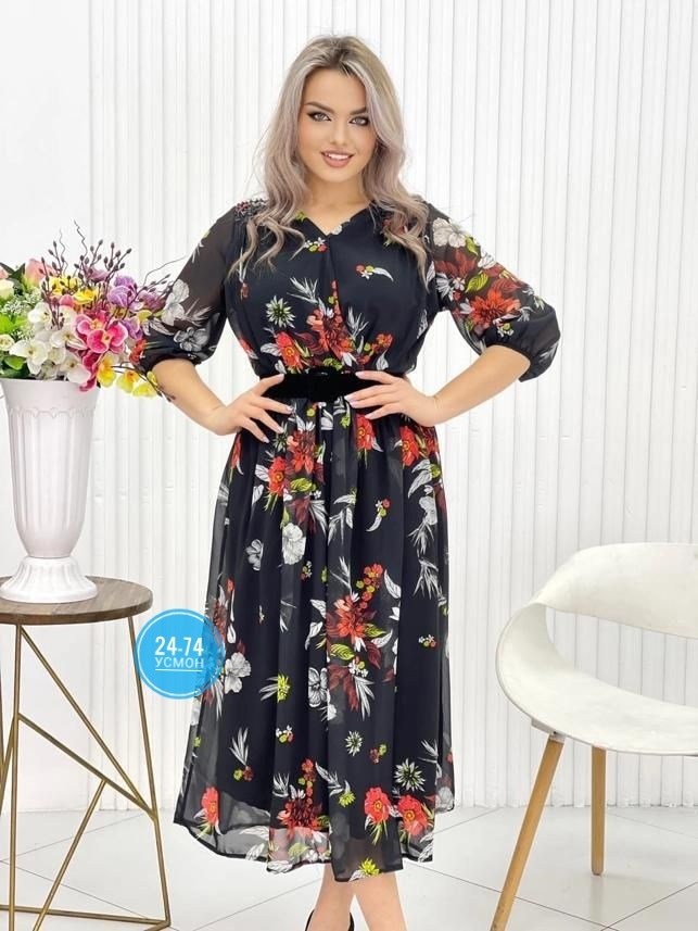 шифоновое платье женское,платье женское шифон,женское шифоновое платье с поясом,женское платье больших размеров,шифоновое платье
