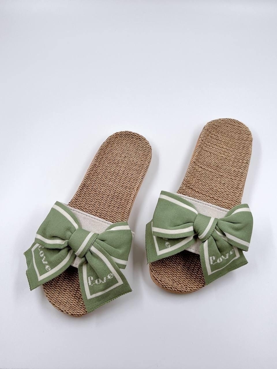 шлепанцы женские,тапочки женские летние,шлепки с бантиком,шлепанцы с бантом,тапочки с бантом