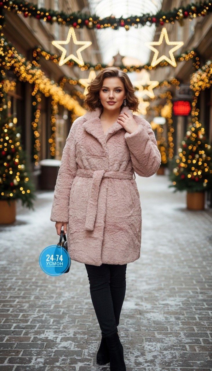 шуба lichi из экомеха,женская шуба,искусственная шуба из экомеха короткая под норку с поясом miura maison,длинная голубая шуба,шубка