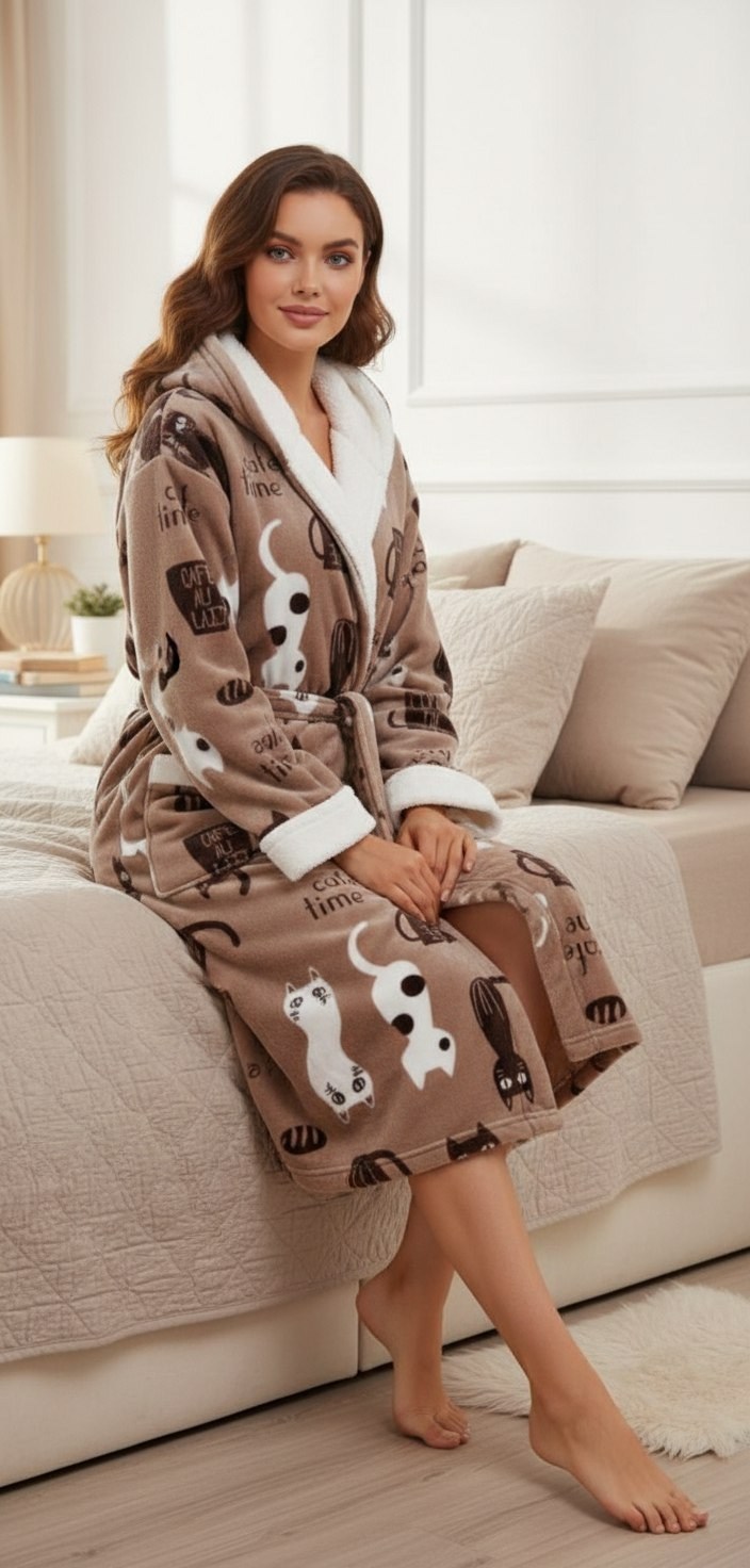 халат домашний теплый,халат женский домашний,халат теплый,женские халаты,халат женский домашний теплый с капюшоном