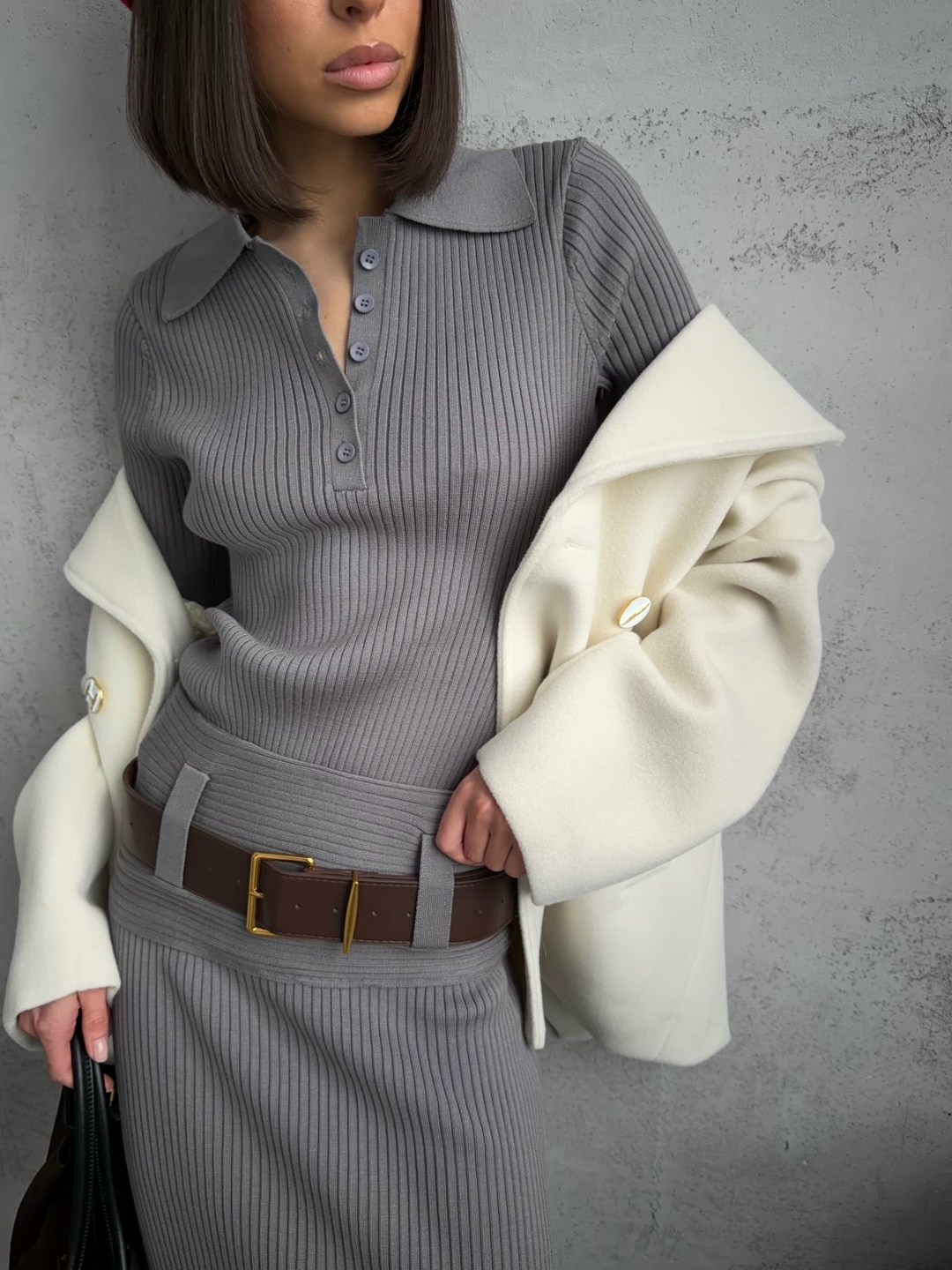 стильное пальто,серое пальто,пальто модное,пальто оверсайз,женское пальто