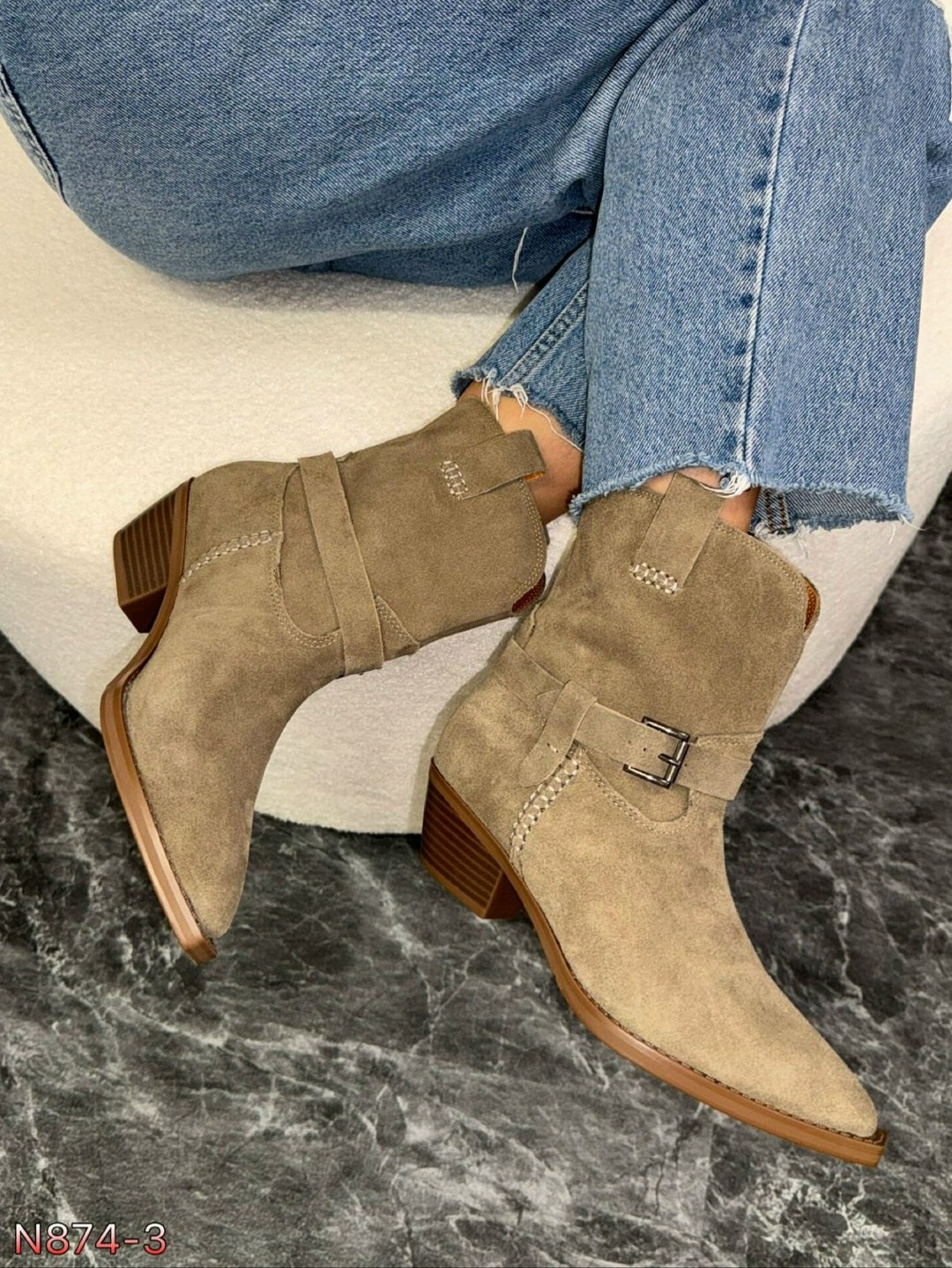 ,казаки серые замшевые,казаки женские,женская ,замшевые ботильоны