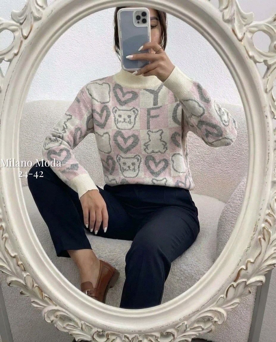 свитера женские,вязаные свитера,свитер с принтом,свитер,вязаный пуловер