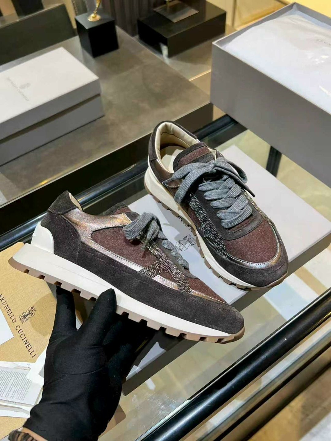 кроссовки женские brunello cucinelli,кроссовки женские замшевые brunello cucinelli,замшевые кроссовки brunello cucinelli,женские замшевые кроссовки brunello cucinelli monili premium - brown,brunello c