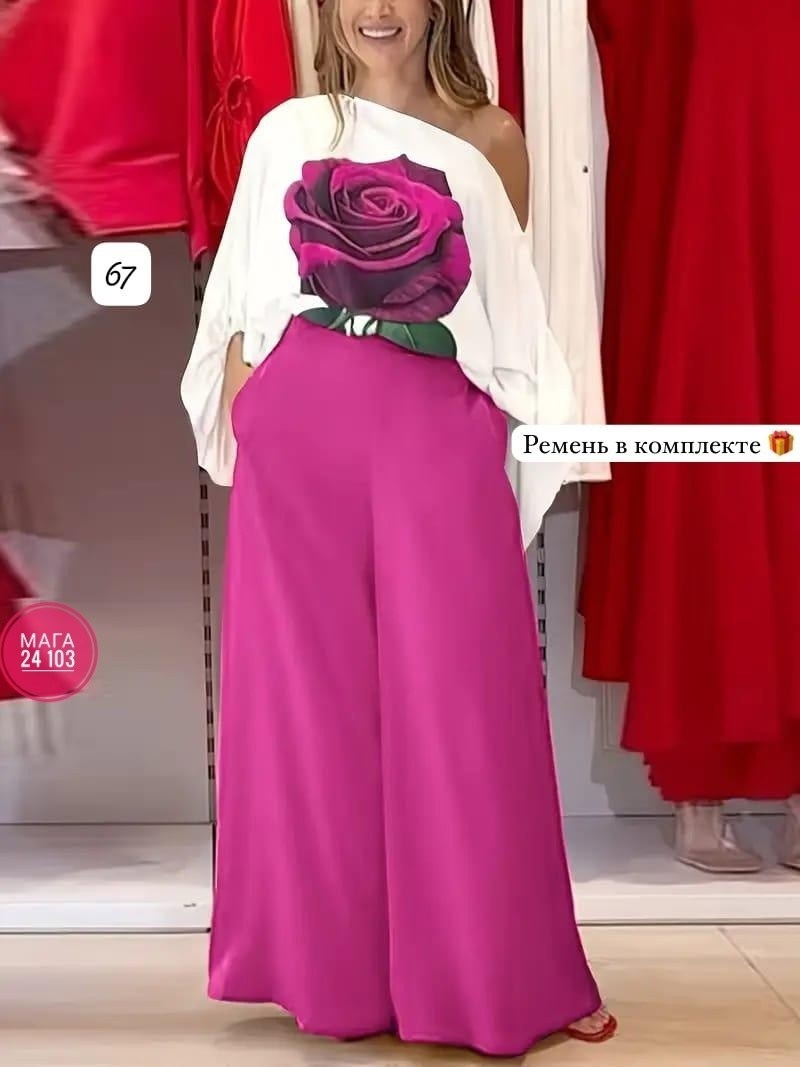 женский костюм,брюки-палаццо,костюм с высокой талией,модные брюки,брюки палаццо образы