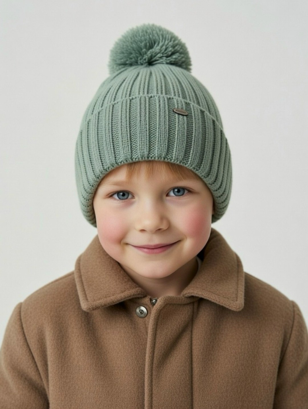 шапка зимняя для мальчика,шапка с помпоном для мальчика,шапка для мальчика,шапка детская зимняя,зимняя детская шапка для мальчика с помпоном бини