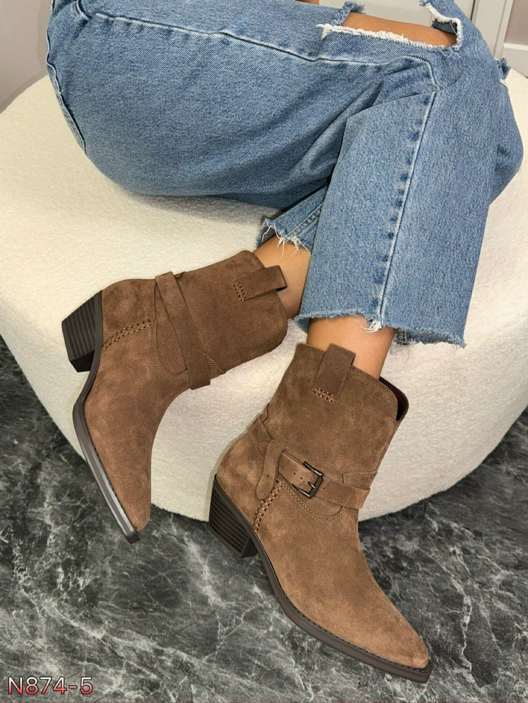 ,казаки серые замшевые,казаки женские,женская ,замшевые ботильоны