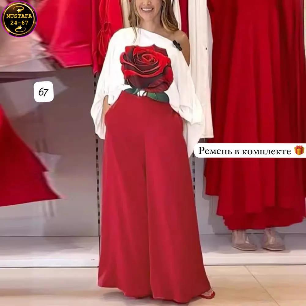 брюки-палаццо,брючный костюм,синие брюки палаццо,женские костюмы,костюм