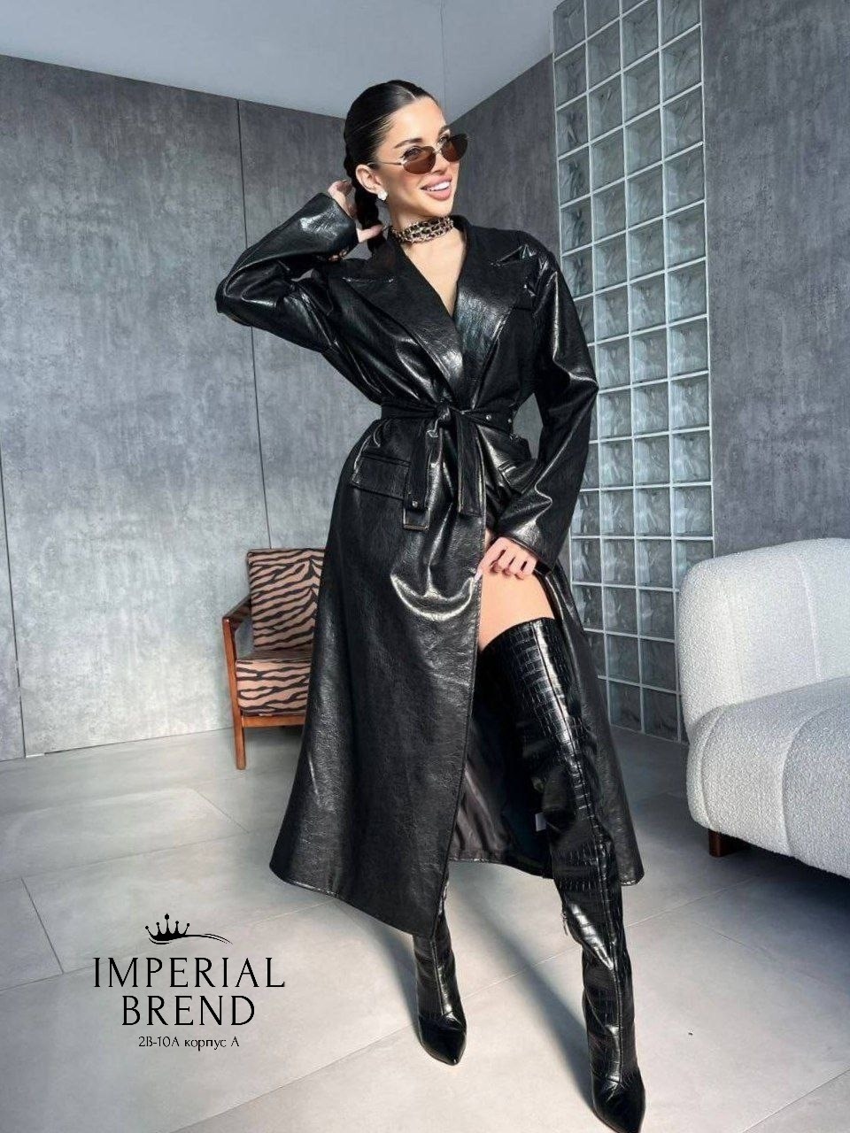 тренч из эко-кожи maroon asya semyonova,кожаный тренч,тренч плащ кожаный длинный simile instyle 332809250,кожаный плащ женский,тренч кожаный плащ