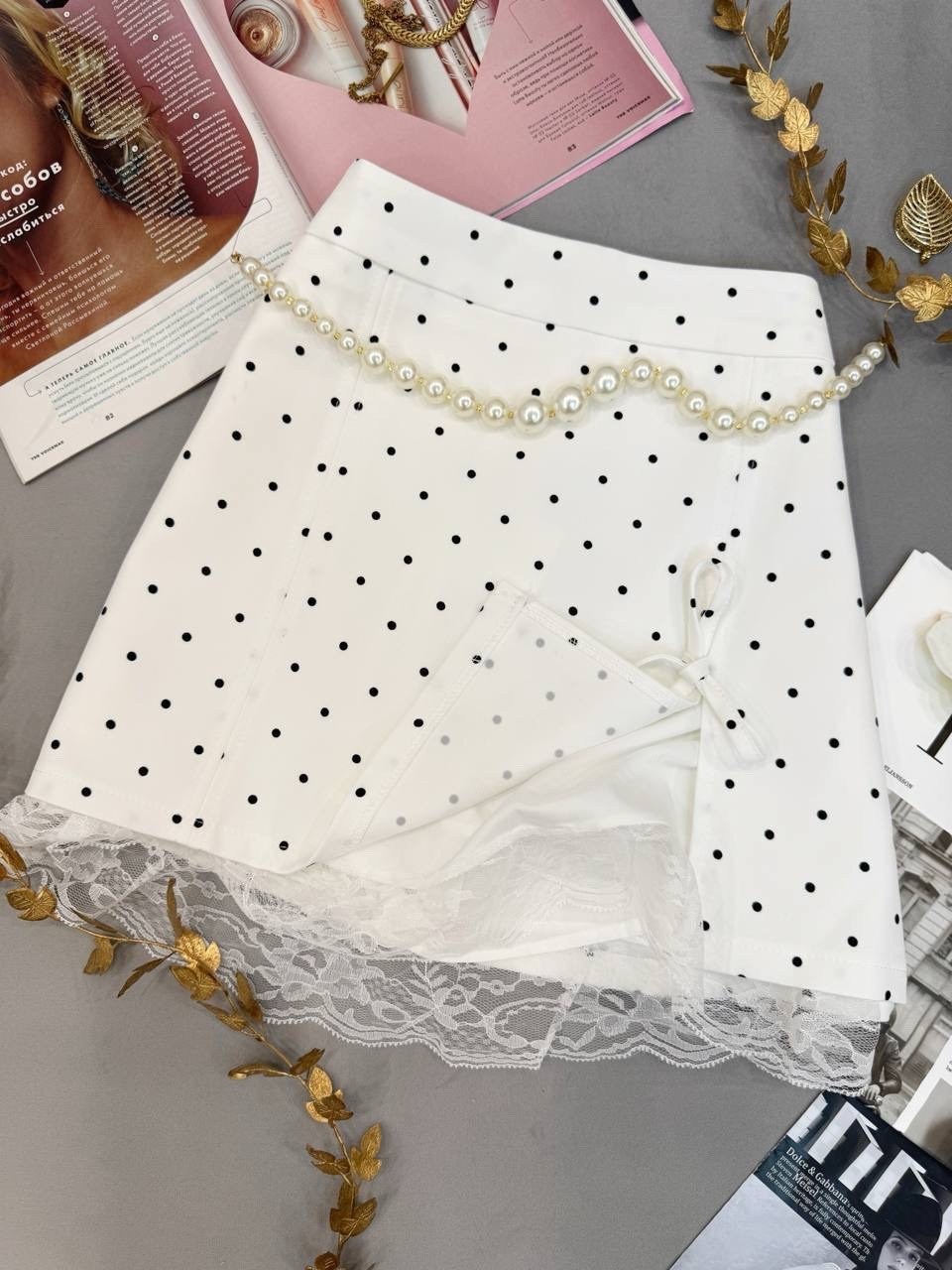 юбка в горошек,юбка в корейском стиле,юбка мини,юбка,юбка женская