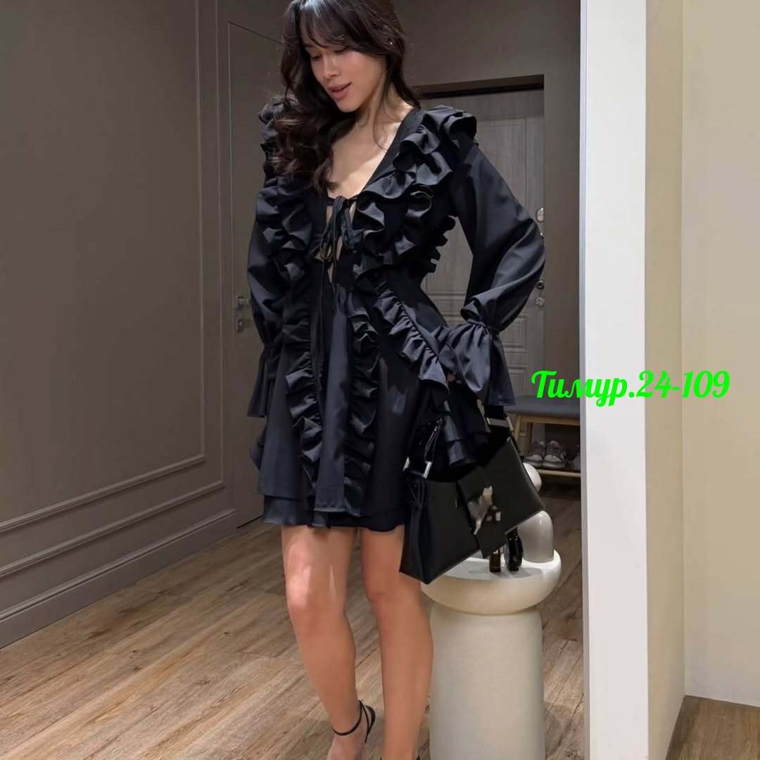 платье,женское платье,платья мини,женское платье с воланами,платье с оборками