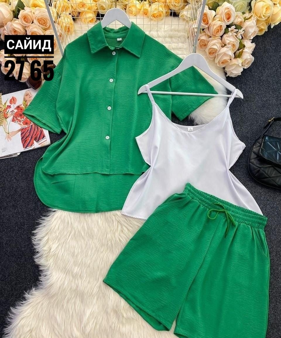 костюм двойка женский с шортами,летние костюмы женские,костюм тройка женский сингапур,женский костюм с шортами,костюм женский