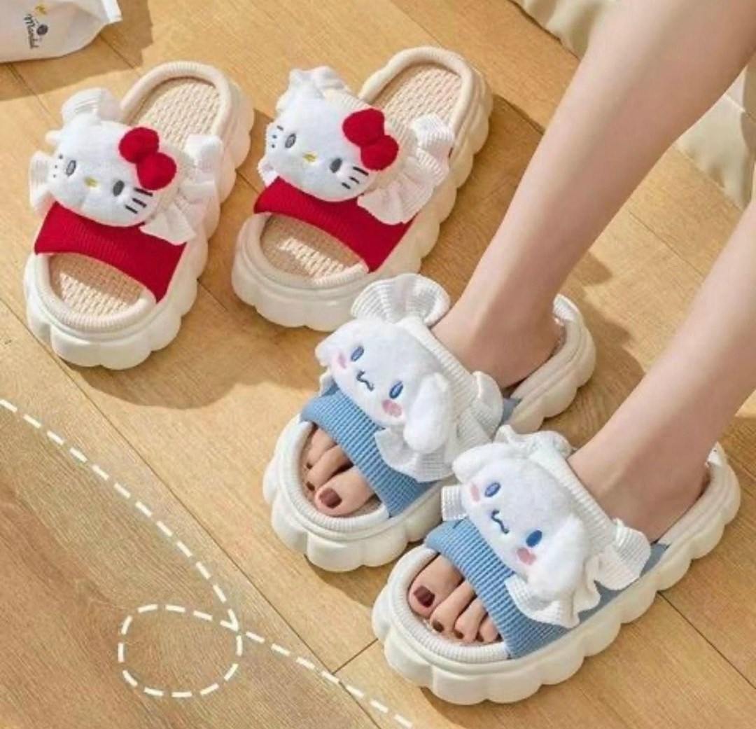 милые тапочки,тапочки sanrio,тапочки модные,домашние тапочки,тапочки для девочек