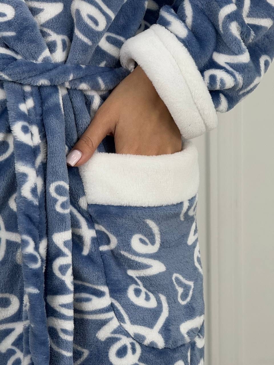 халат женский,халат теплый,халат женский для дома,халат,женский домашний халат