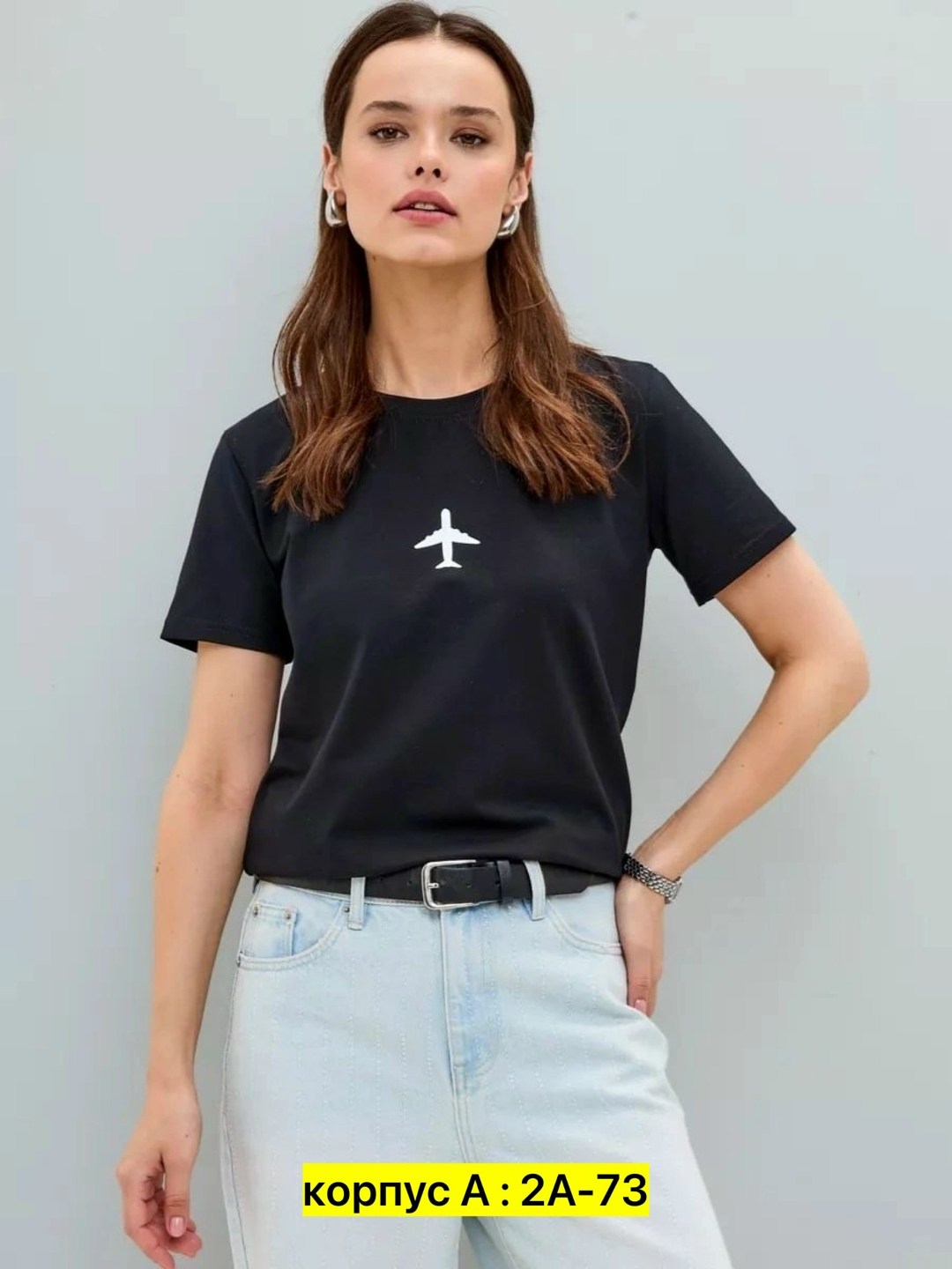 женская футболка,футболка женская белая,футболка женская с самолетом,футболка белая базовая,футболка самолет