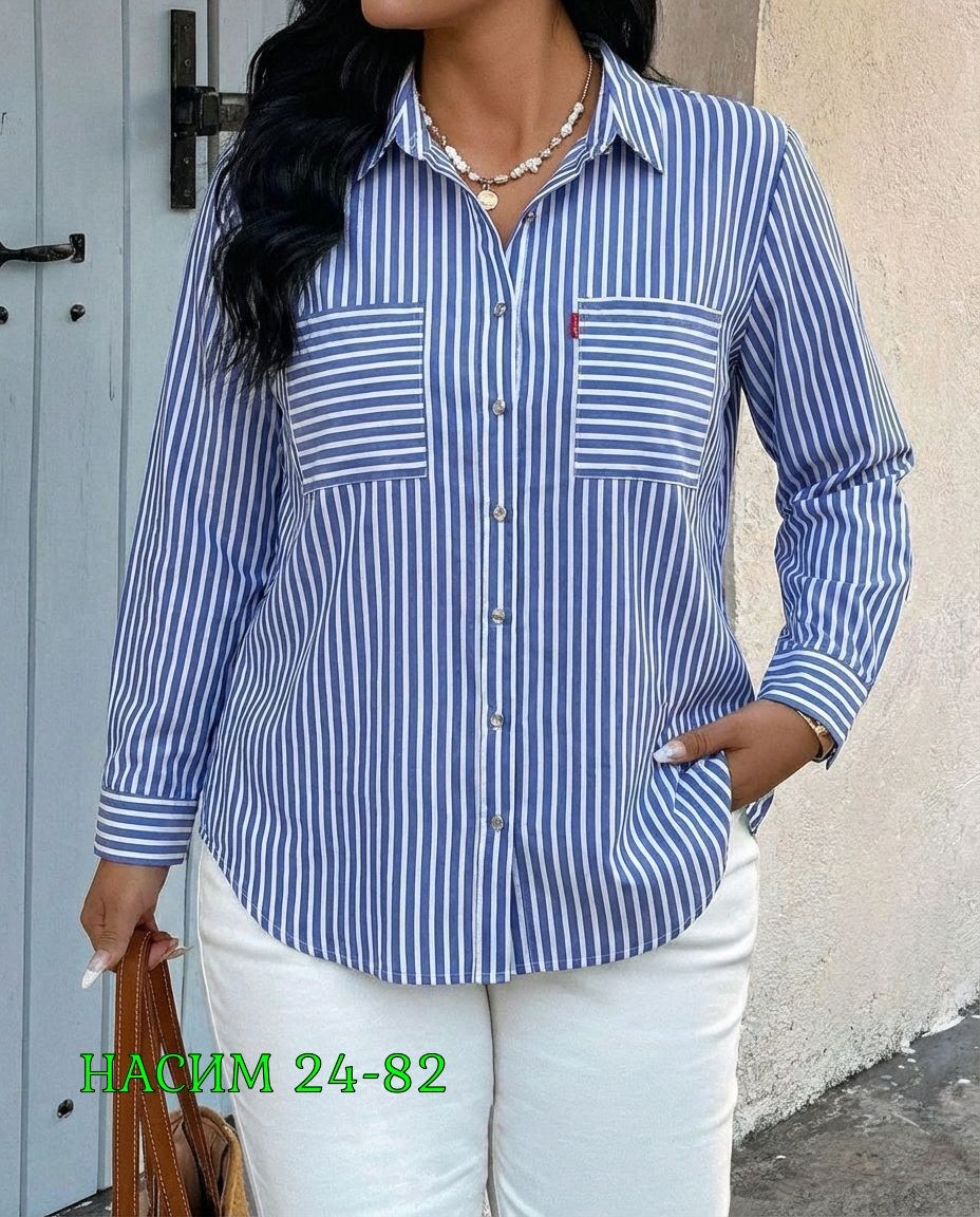 женская рубашка,рубашка повседневная,рубашка хб,рубашка в полоску,женская блузка
