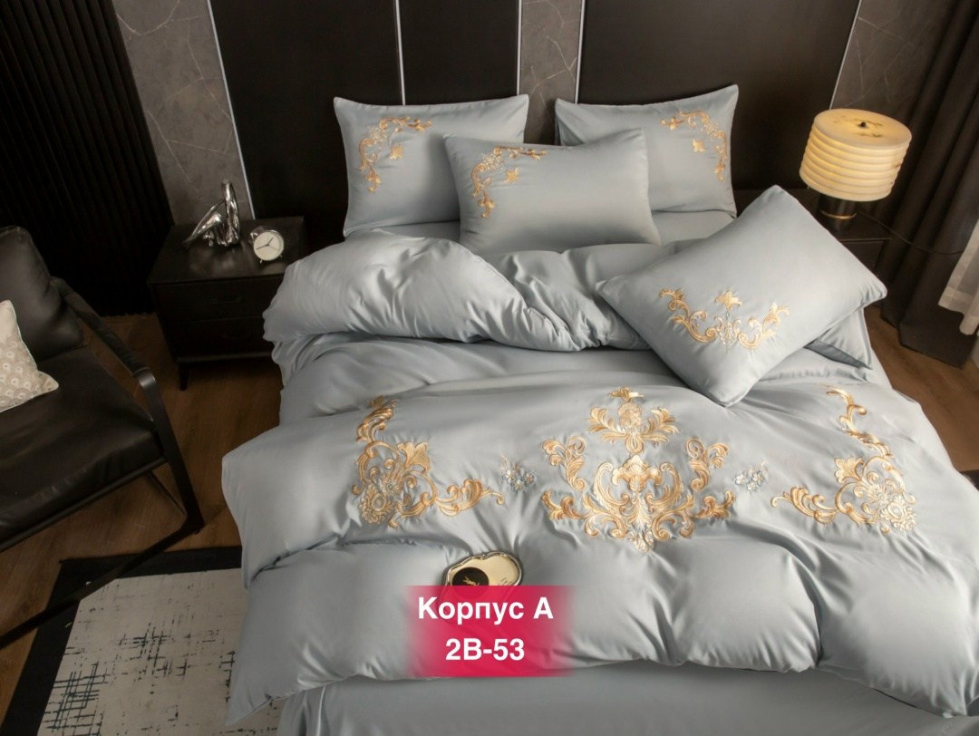 комплект постельного белья с вышивкой евро сатин черный,комплект постельного белья с вышивкой,постельное белье с вышивкой,комплект постельного белье евро,постельное белье сатин