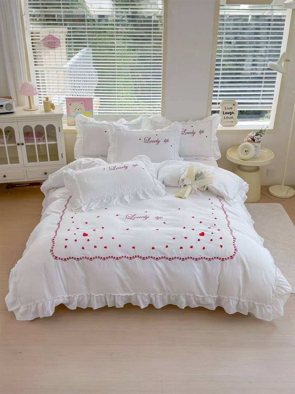 комплект постельного клубнички,комплект постельного белья,постельное белье клубничка,постельное белье,комплект постельного белья с готовым одеялом клубничка asabeua
