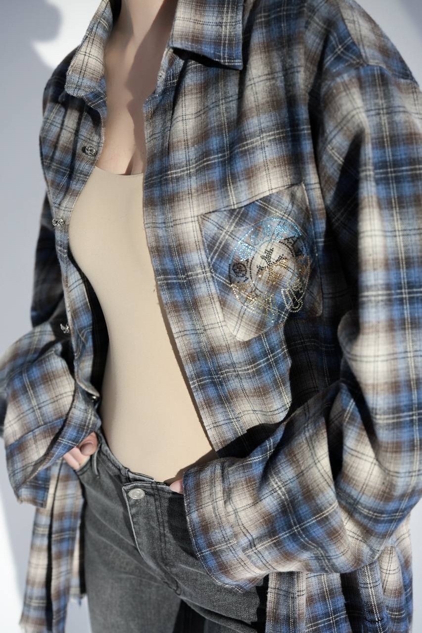 рубашка женская в клетку,рубашка женская оверсайз в клетку,рубашка в клетку оверсайз удлиненная 2e_brand,рубашка в клетку,женская рубашка