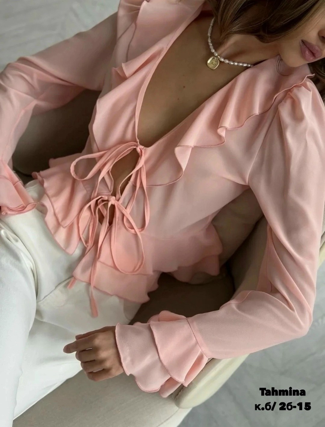 женская блузка,блузка с воланами,розовая блузка,блузка шифоновая,блузка бежевая с рюшами