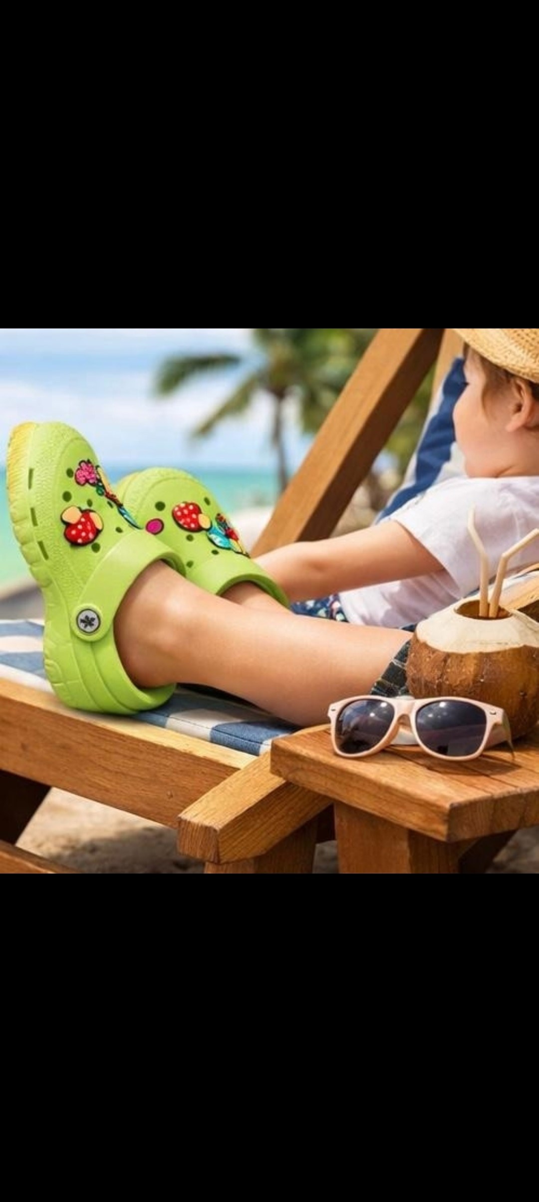 аква для пляжа детская crocs сабо розовая с бабочками,пляжная  крокс,кроксы с божьей коровкой,крокс малиновые,детские кроксы