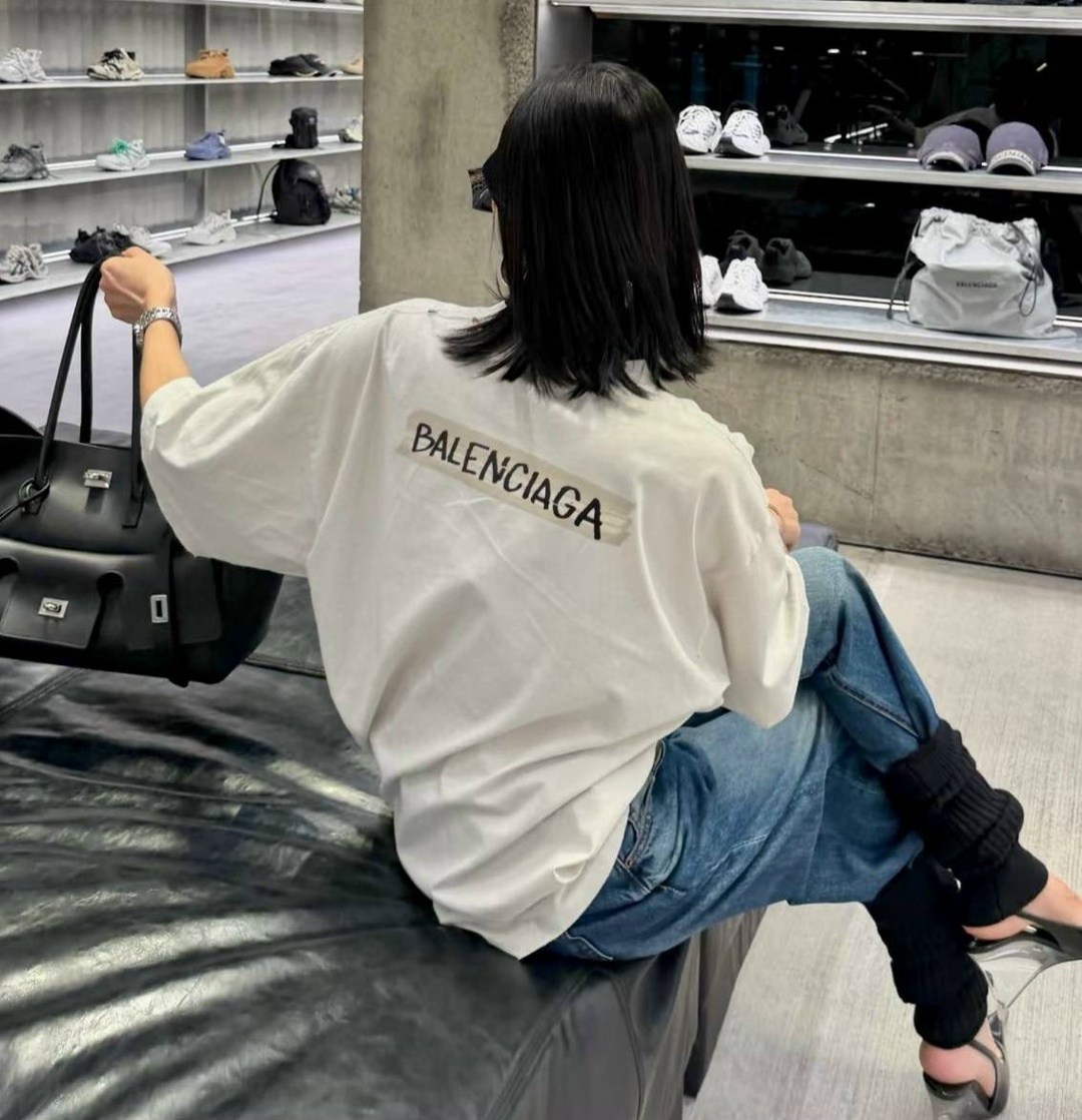белая футболка оверсайз,футболка мужской, женский balenciaga белый,футболки оверсайз,футболка белая женская,футболки vetements