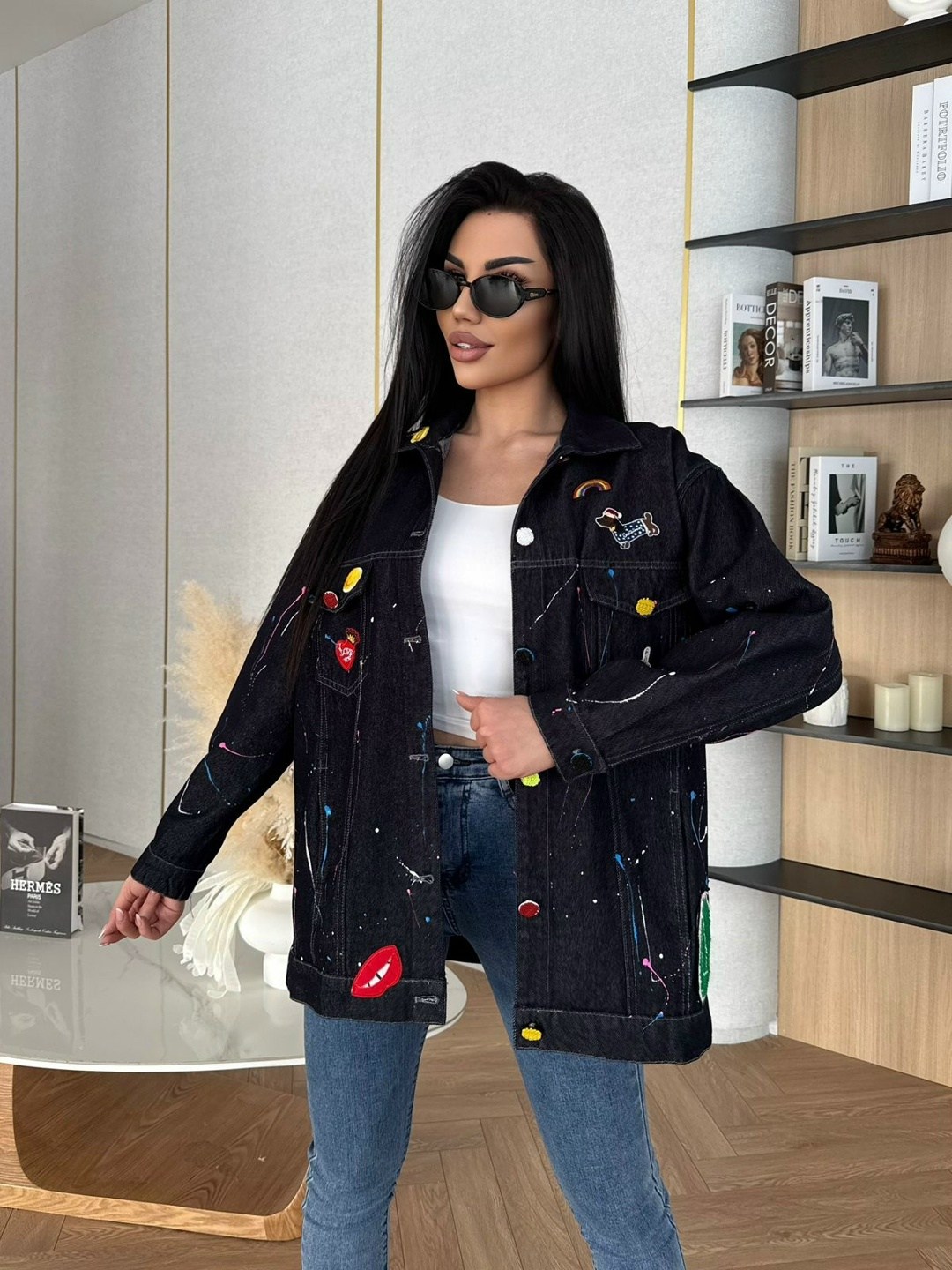 куртка женская джинсовая оверсайз,куртка джинсовая,женская джинсовая куртка,джинсовая куртка оверсайз удлиненная mamiel,модные джинсовые куртки