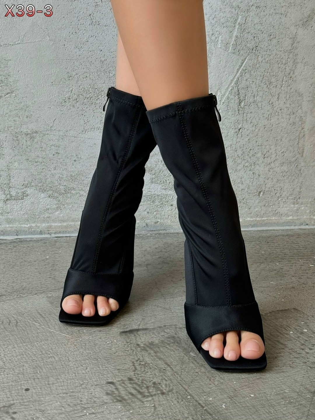 ботильоны открытые,ботильоны женские,стильные ботильоны,ботильоны на шпильках,ботильоны чулки на каблуке shoesbar