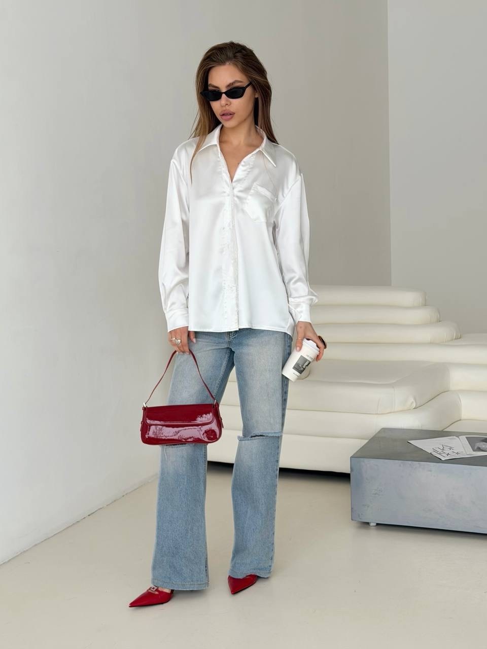 рубашка с широкими брюками,костюм с брюками,широкие брюки,шелковая рубашка с широкими брюками buravova brand,одежда брюки