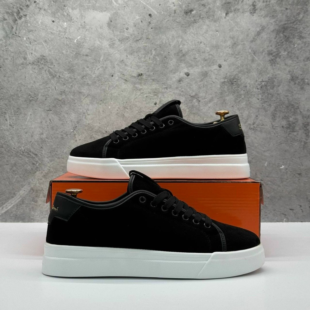 anta черные кеды с белой подошвой мужские,мужские кеды,,кеды кожаные,кеды черный