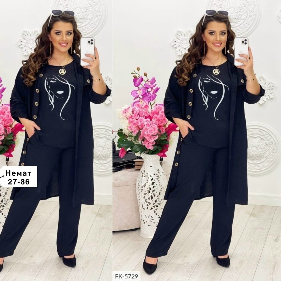 костюм тройка больших размеров,костюм женский тройка,костюм с брюками,женские брючные костюмы,костюм жатка женский летний брючный