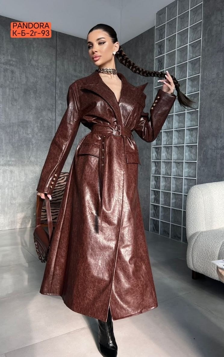 женский кожаный плащ,кожаный плащ,кожаный плащ с поясом dr-173-130-sh,кожаный тренч,кожаный плащ с поясом