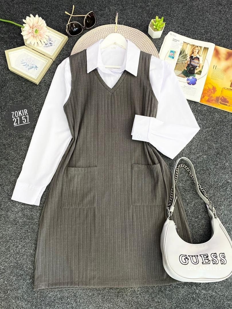 вязаный сарафан,сарафан женский,жилет вязаный женский,сарафан женский двойка,жилет вязаный