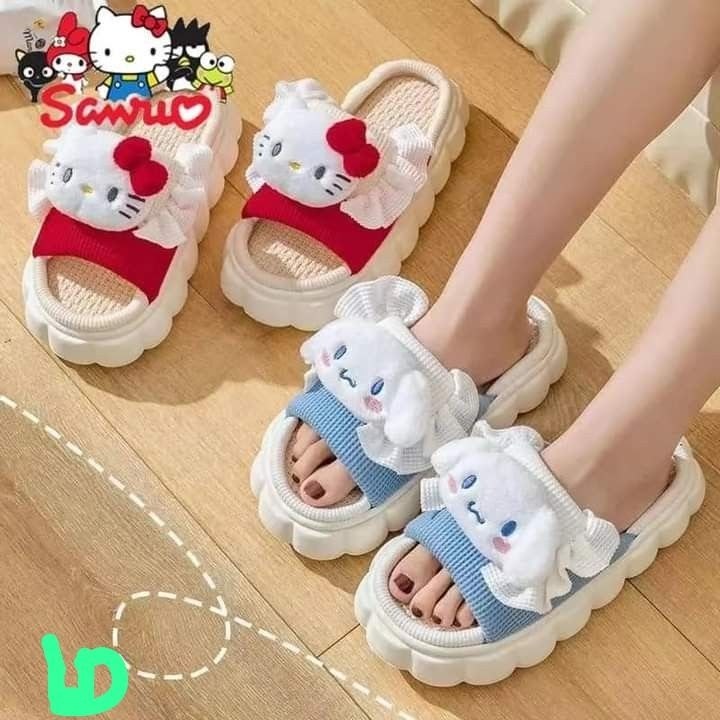 тапочки sanrio,домашние тапочки,тапочки милые,домашние тапочки hello kitty,тапочки модные