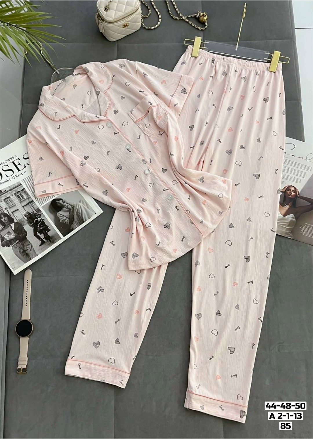 пижама женская,женская пижама комплект,пижама женская с брюками m,l,xl,xxl,с сердечками,пижама,пижама домашний одежда