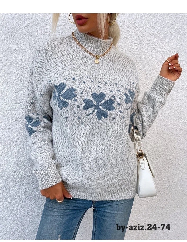 свитер со снежинками,свитер зимний теплый,вязаные свитера,женские вязаные свитера,свитер женский