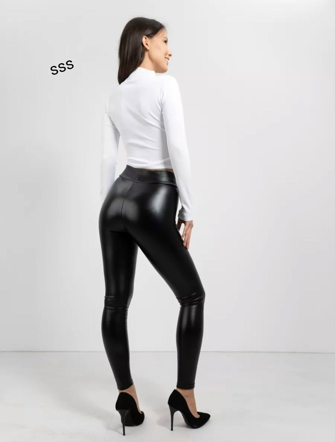 леггинсы кожаные утепленные лосины из экокожи зимние shana style 175122741,легинсы кожаные женские,леггинсы кожаные женские,кожаные леггинсы,обтягивающие кожаные леггинсы