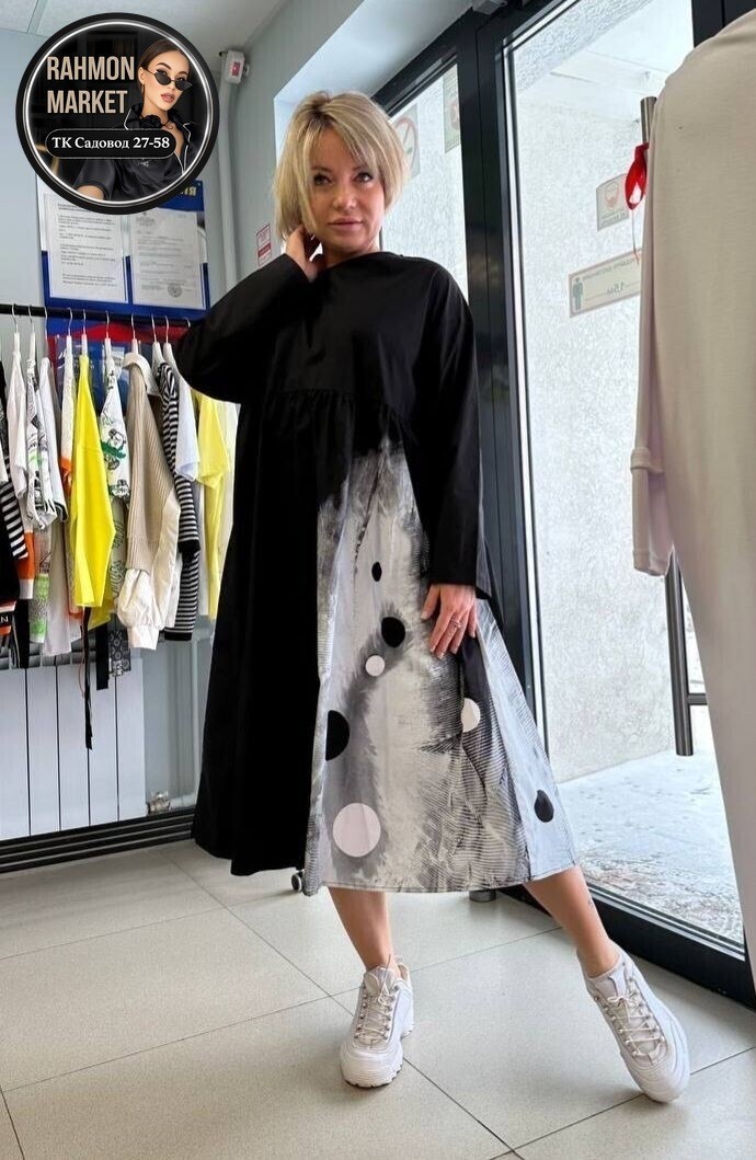 стильное платье свободного кроя,свободное платье,платье в стиле,платье стильное,платье туника