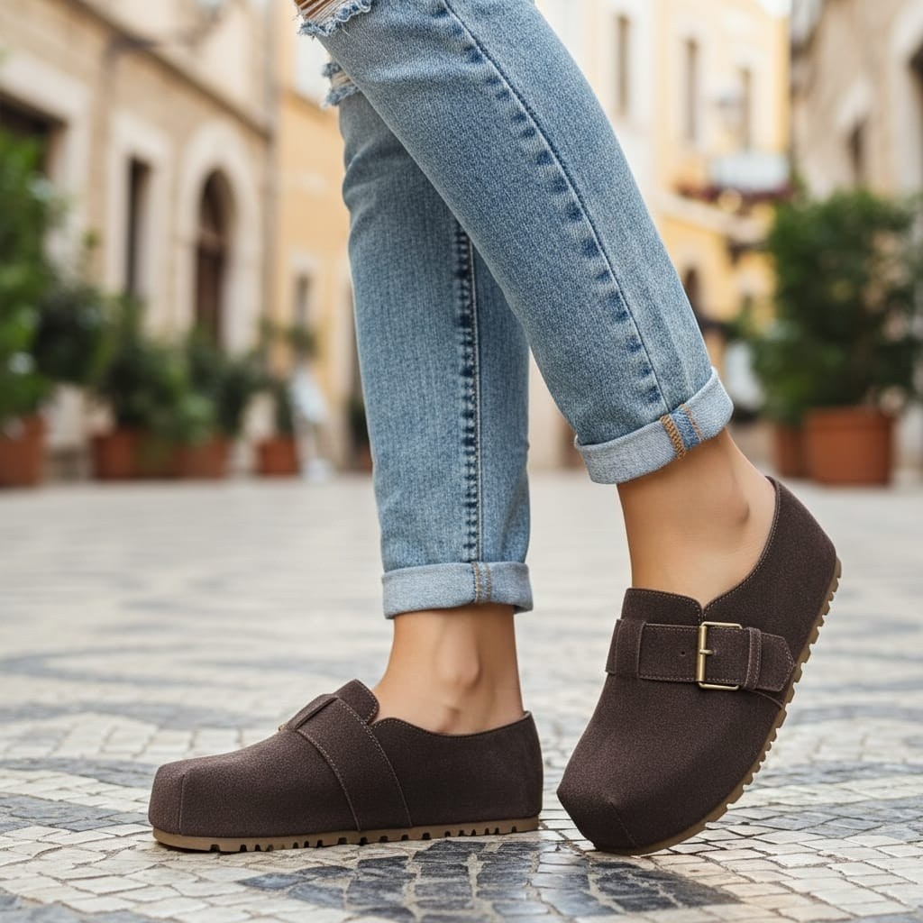 повседневная ,женская , для женщин,мюли замшевые,домашняя