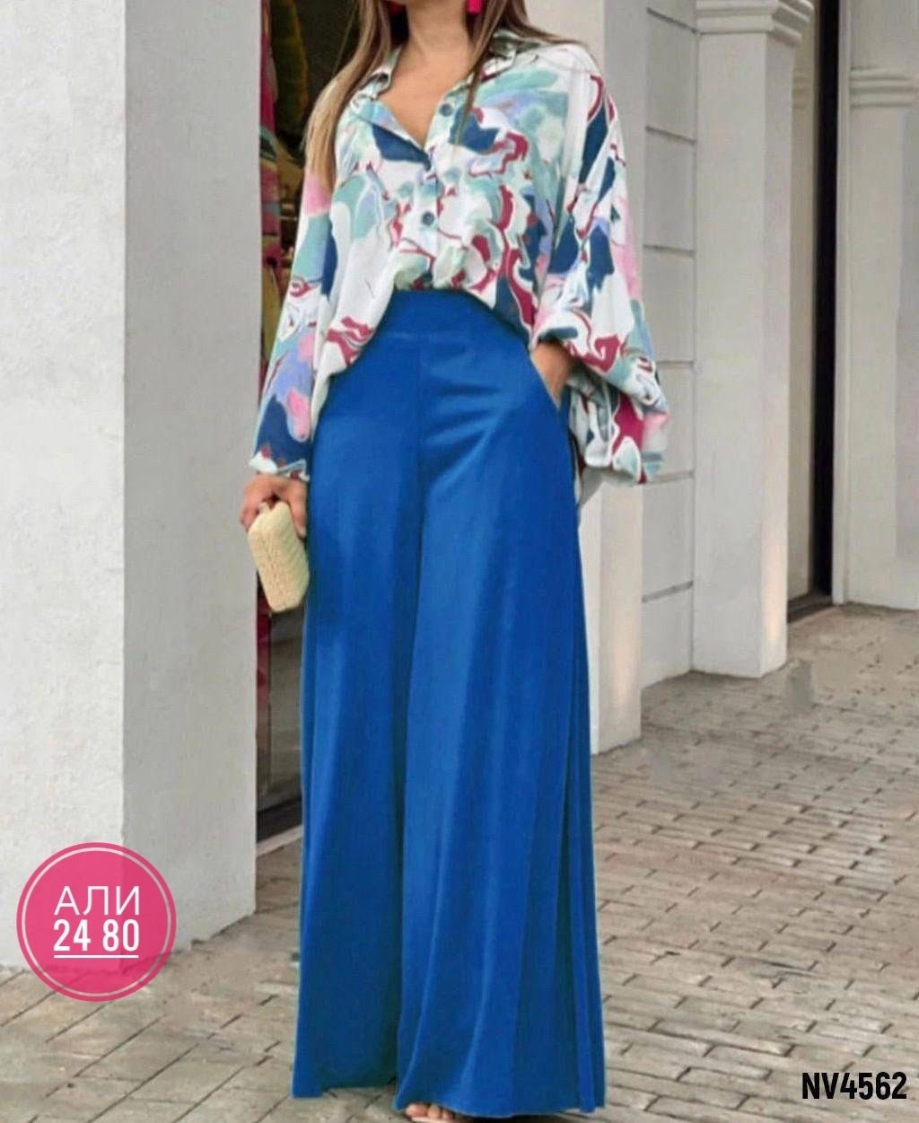 шифоновые брюки палаццо,женские костюмы,широкие брюки,женский костюм брюки,повседневный костюм