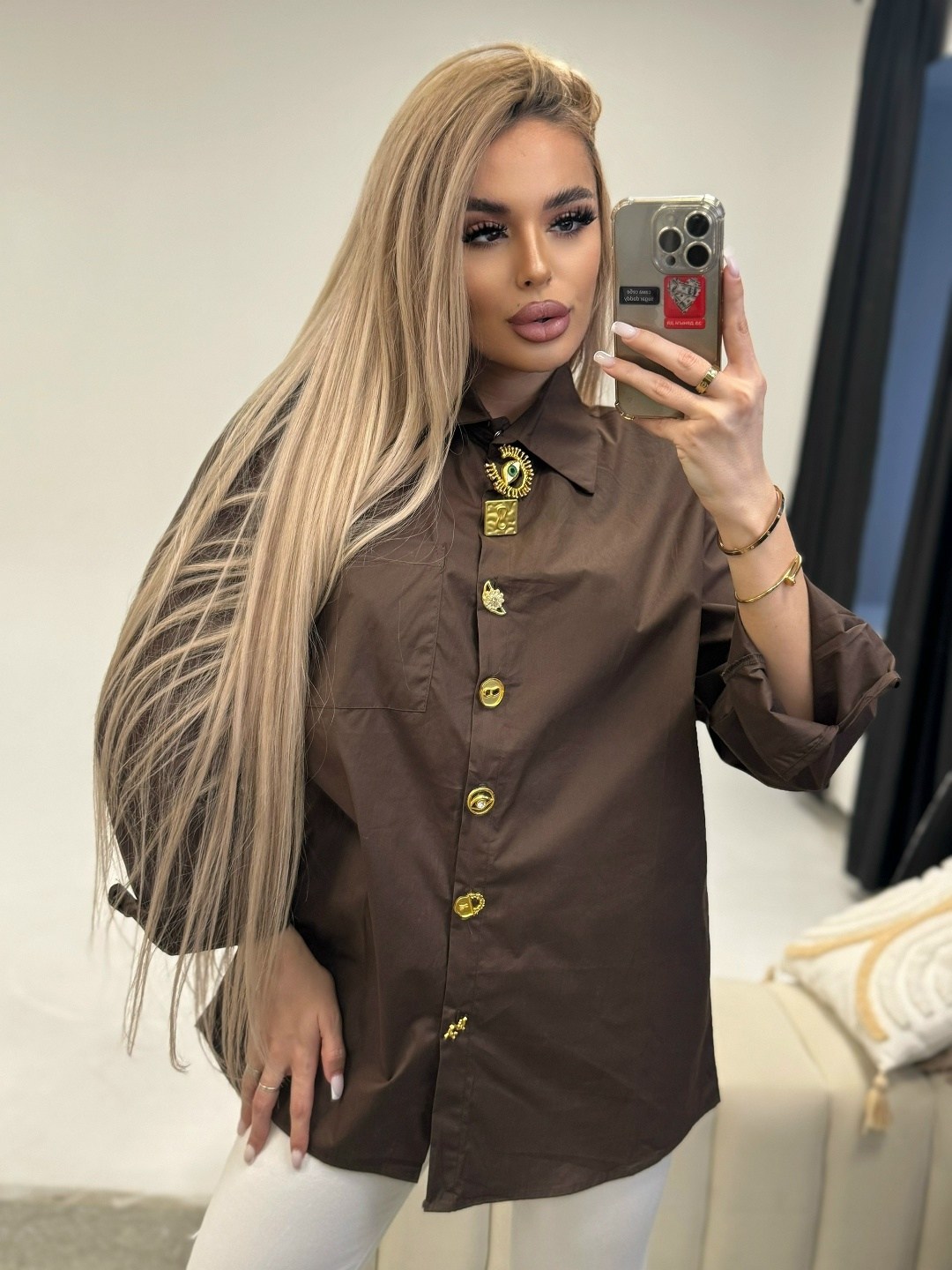 рубашка хлопковая шоколадного оттенка,рубашка шоколадного цвета,рубашка блузка,шоколадная рубашка женская,женская блузка