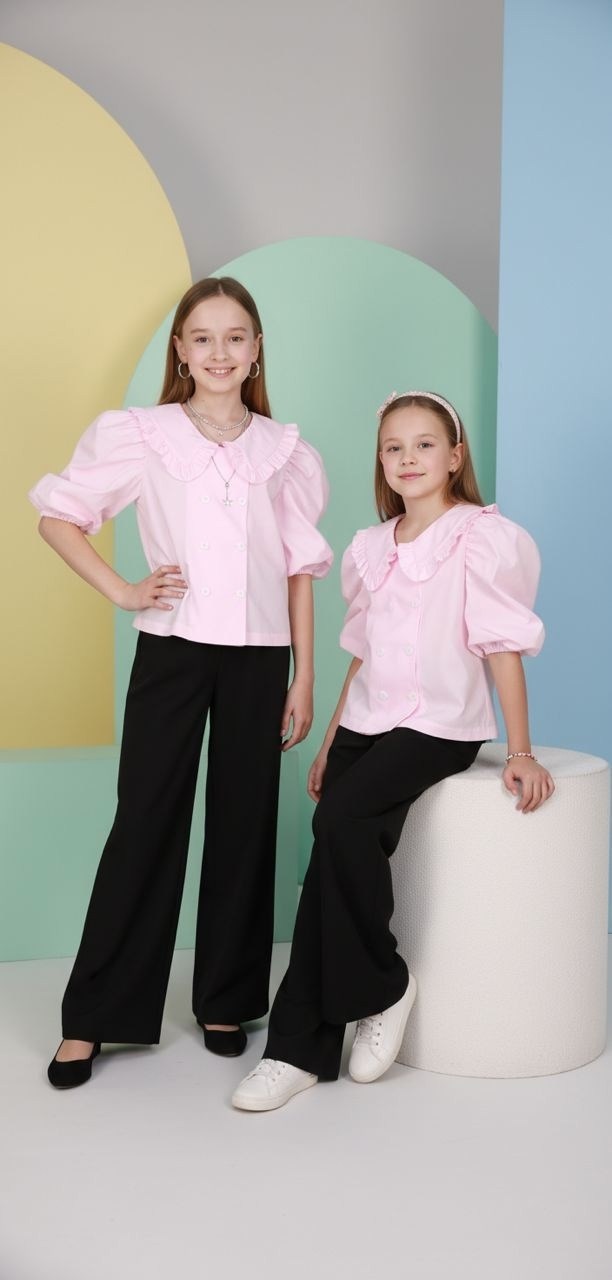 школьная блузка для девочек,блузка для девочек,блуза для девочки,блузка нарядная,блузка синяя мода