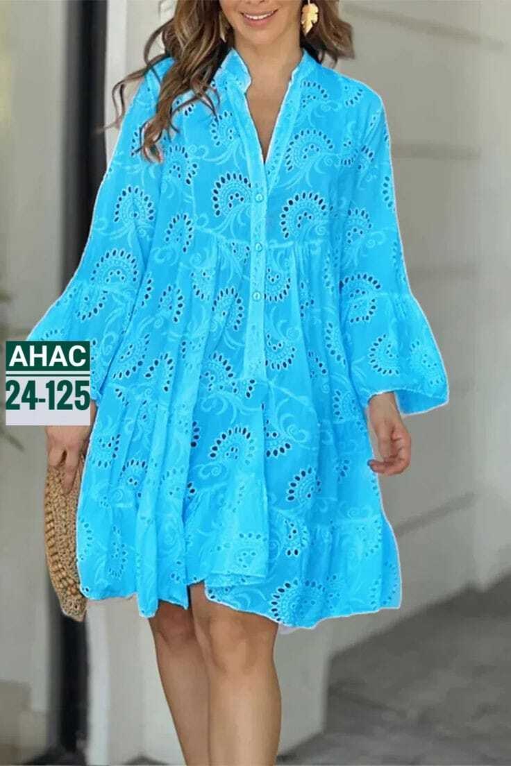 платье модное,свободное платье,платье женская,женские летние платья,ажурное платье